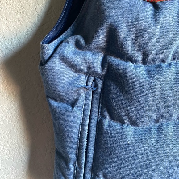 Rare Vintage Levi’s Ski Goose Down USA Made Weatern Floral Puffer Vest 11/12 - Picture 14 of 16